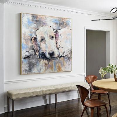 Animal dog drawing wall art