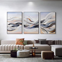 Abstract Painting Set of 3 #AP144 - LoveOilpainting