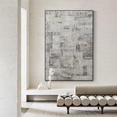 Original Wabi Sabi Textured Beige Wall Art Painting - LoveOilpainting