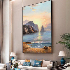 Abstract painting Seascape #AP154 - LoveOilpainting