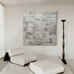 Original Wabi Sabi Textured Beige Wall Art Painting - LoveOilpainting