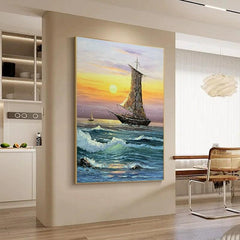 Abstract Painting Seascape #AP121 - LoveOilpainting