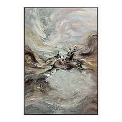 Wabi-Sabi Brown Beige Landscape Wall Art - LoveOilpainting