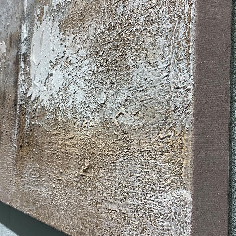 Hand Painted Horizontal Brown and Grey Abstract Wall Art - LoveOilpainting