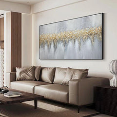 Abstract 3D Minimalist Forest Textured Fireworks Oil Painting on Canvas - LoveOilpainting