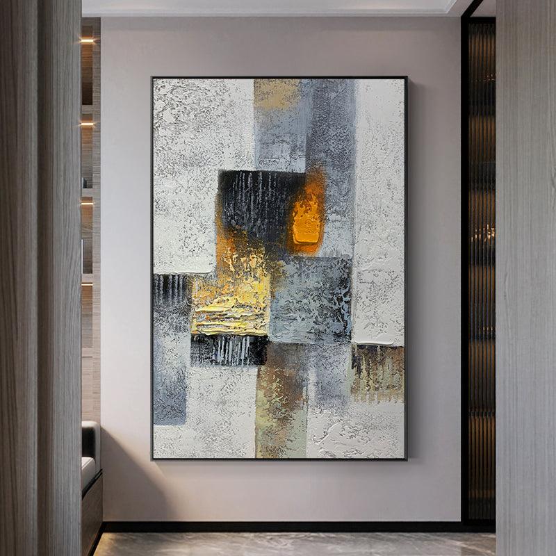 Large Abstract Oil Painting on Canvas American Wall Art Luxury Textured Wall Paintings for Dining Room - LoveOilpainting