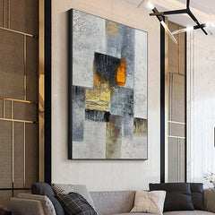 Large Abstract Oil Painting on Canvas American Wall Art Luxury Textured Wall Paintings for Dining Room - LoveOilpainting