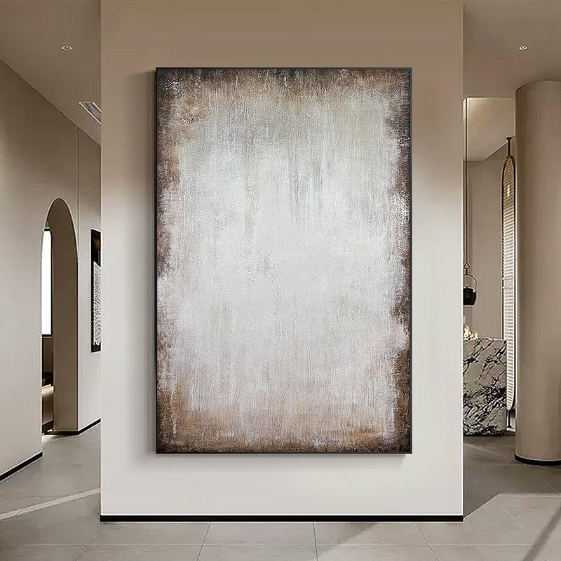 Wabi Sabi Beige Textured Abstract Acrylic Oil Painting - LoveOilpainting