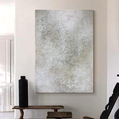 Hand Painted Abstract Beige Textured Canvas Wall Art - LoveOilpainting