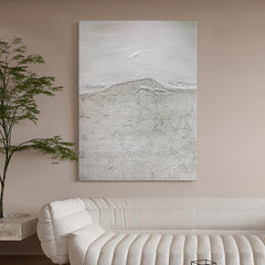 Abstract Acrylic Beige Textured Oil Painting Modern Art Wall Decor - LoveOilpainting