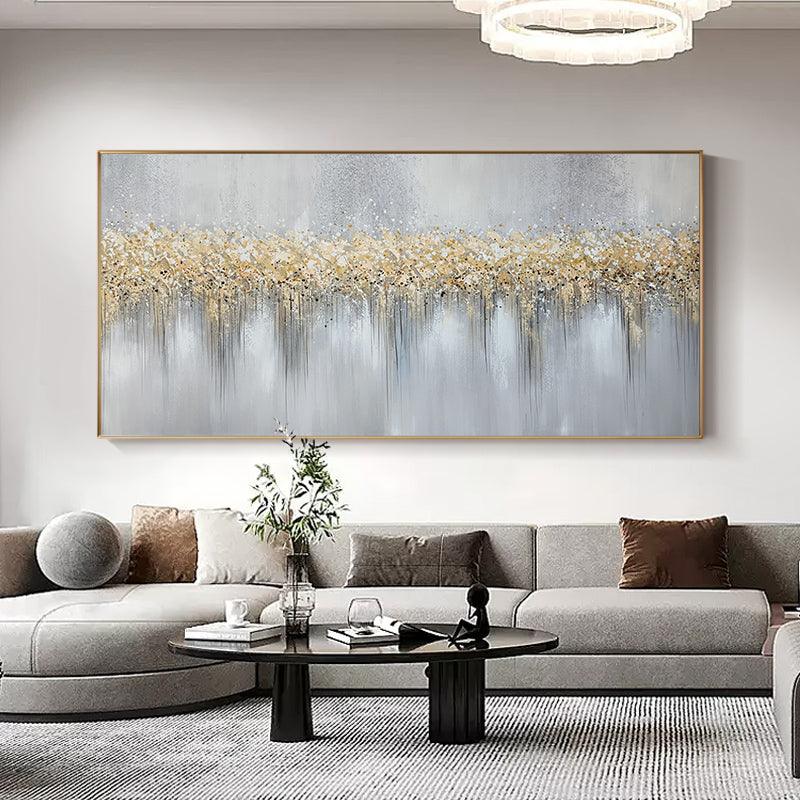 Abstract 3D Minimalist Forest Textured Fireworks Oil Painting on Canvas - LoveOilpainting