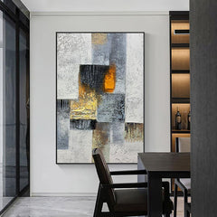 Large Abstract Oil Painting on Canvas American Wall Art Luxury Textured Wall Paintings for Dining Room - LoveOilpainting