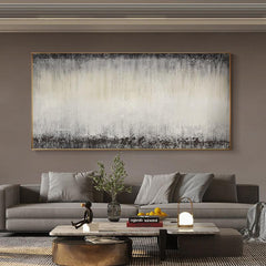 Wabi Sabi Beige Black Texture Landscape Wall Art - LoveOilpainting