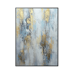 Abstract Large Gold Foil Landscape Oil Painting - LoveOilpainting