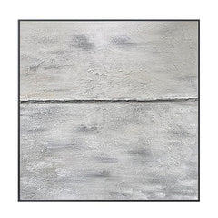 Abstract 3D Grey Textured Modern Minimalist Oil Painting - LoveOilpainting