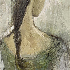 Abstract Lady Acrylic Oil Painting Modern View of Girl's Back Wall Art Canvas - LoveOilpainting