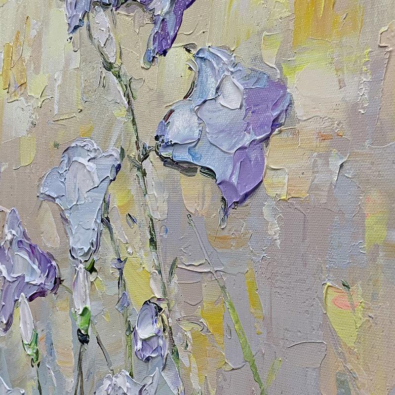 Abstract Contemporary Floral Purple Flower Oil Painting - LoveOilpainting