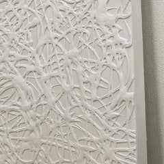 Abstract White 3D Textured Oil Painting - LoveOilpainting