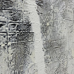 Black-White Textured Wabi Sabi Landscape Oil Painting - LoveOilpainting