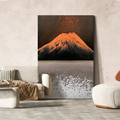 Abstract Valcano Landscape Oil Painting - LoveOilpainting