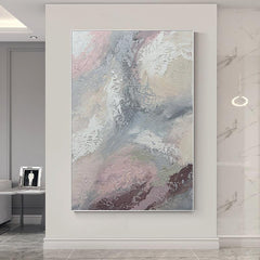 Modern Abstract Beige Texture Acrylic Oil Painting - LoveOilpainting