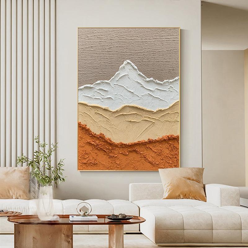 Minimalist Vibrant Landscape Quartz Sand Abstract Oil Painting - LoveOilpainting