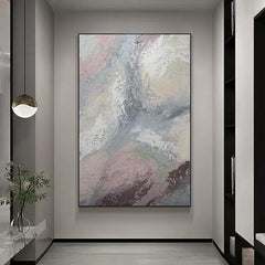 Modern Abstract Beige Texture Acrylic Oil Painting - LoveOilpainting