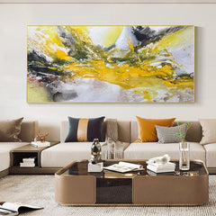 Modern Abstract Vibrant Colorful Texture Landscape Oil Painting - LoveOilpainting