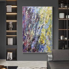 Abstract Colorful Textured Oil Painting - LoveOilpainting