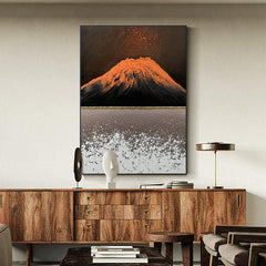 Abstract Valcano Landscape Oil Painting - LoveOilpainting