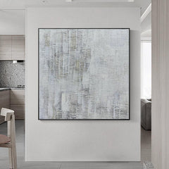 Abstract 3D Minimalist Beige Textured Oil Painting - LoveOilpainting