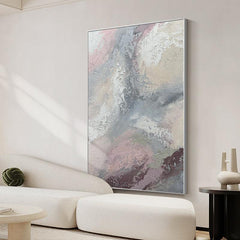 Abstract Minimalism Beige Texture Oil Painting on Canvas - LoveOilpainting