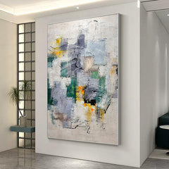 Abstract Colorful Textured Oil Painting on Canvas - LoveOilpainting