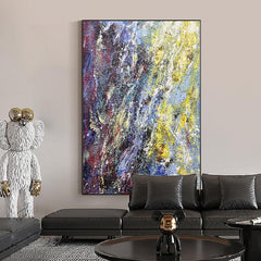 Abstract Colorful Textured Oil Painting - LoveOilpainting