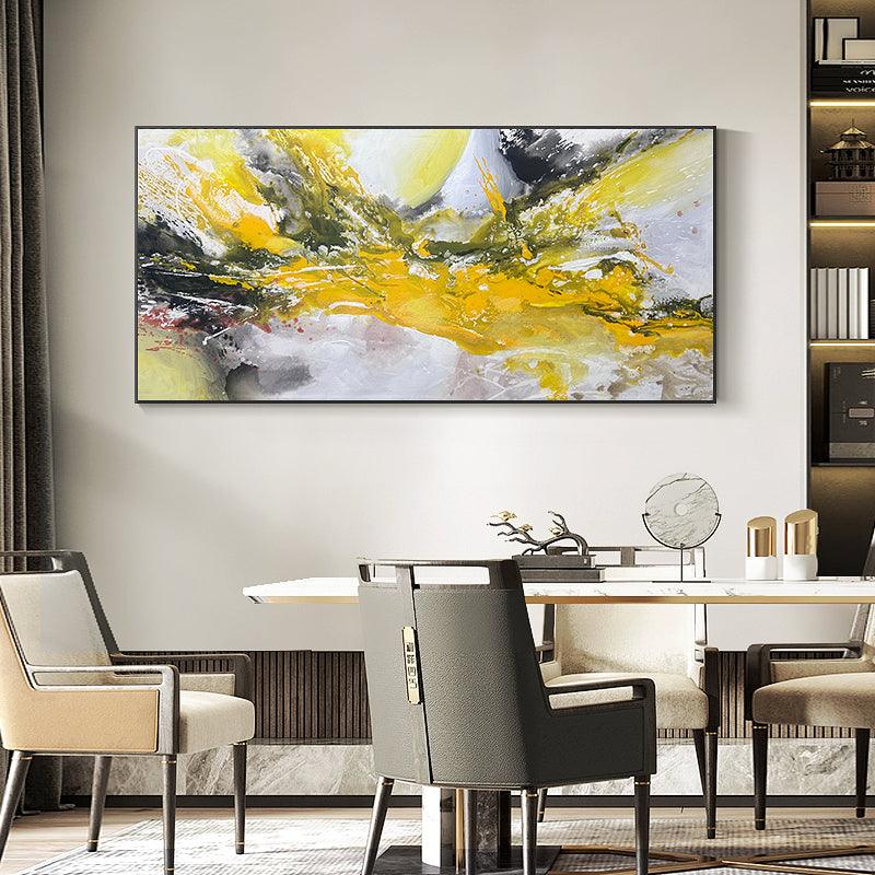 Modern Abstract Vibrant Colorful Texture Landscape Oil Painting - LoveOilpainting