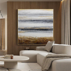 Abstract Wall Art Textured Brown Oil Painting - LoveOilpainting