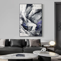 Wabi Sabi Black-white Texture Landscape Oil Painting - LoveOilpainting