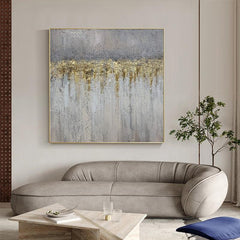 Original Abstract Minimalist Artwork Luxury Grey Textured Abstract Oil Painting Large Vertical Wall Art - LoveOilpainting