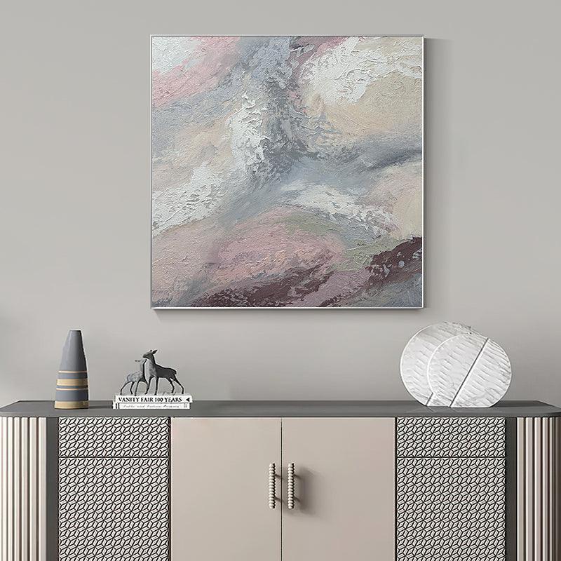 Modern Abstract Beige Texture Acrylic Oil Painting - LoveOilpainting