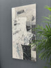 Wabi Sabi Abstract Black and White Textured Oil Painting