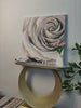 Pink Rose,American Style Large Flower Abstract Painting on Canvas,3d Floral wall art Minimalist Modern Painting